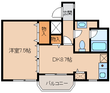 メロディハイム1106 間取り